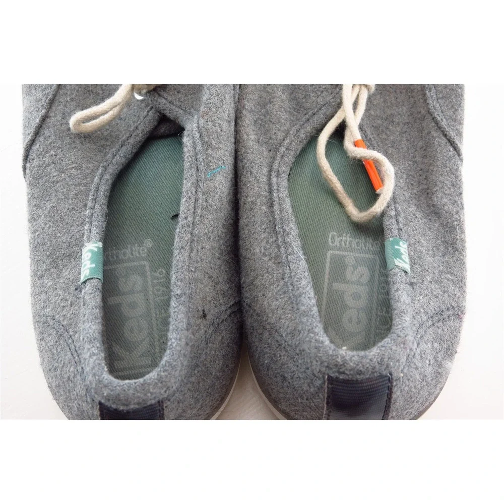 Keds‎ Womens Fashion Sneakers Size 7.5 Gray Fabric Lightweight Casual Comfort
